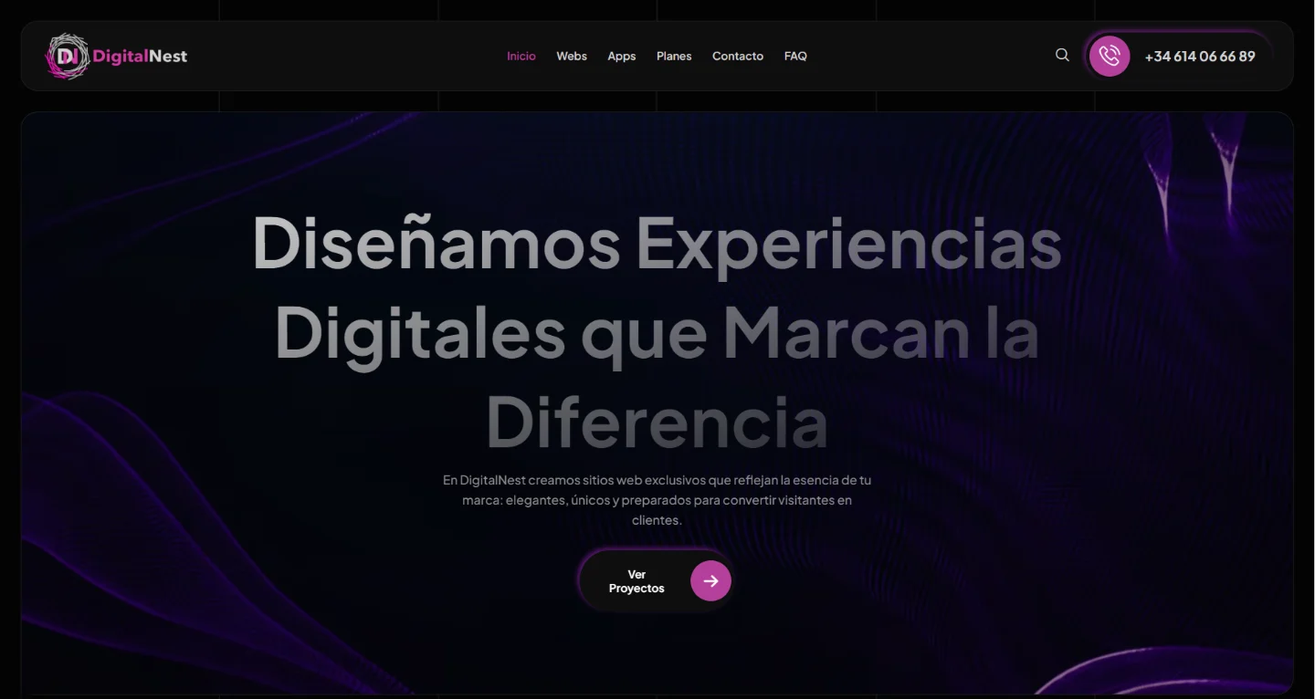 Una web con la burbuja del asistente abierta en la esquina inferior derecha.